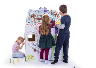 Kid-Eco Cardboard Toys Kid Eco Playhouse White