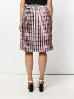 Marco De Vincenzo check pleated skirt