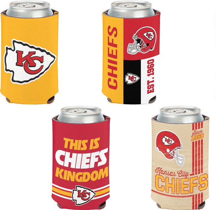 WinCraft Kansas City Chiefs 4-Pack 12oz. Can Cooler Set