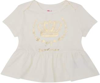 Juicy Couture Crowned Laurel Peplum T-Shirt