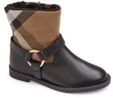 Burberry Baby's, Toddler's & Kid's Mini Queenstead Check & Leather Moto Boots