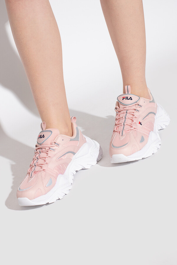 light pink fila sneakers