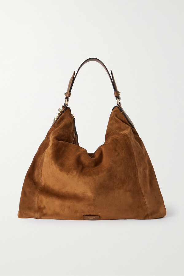 brown leather hobo bolsa
