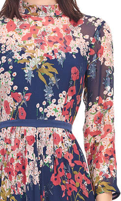 Rebecca Taylor J'Adore Floral Print Clip Dress