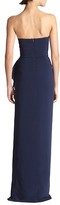 Thumbnail for your product : Badgley Mischka Strapless Contrast Ruffle Gown