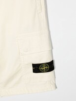 Thumbnail for your product : Stone Island Junior Side Logo-Patch Detail Shorts