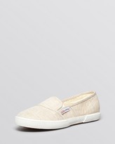 Thumbnail for your product : Superga Slip On Flat Sneakers - 2210 Linen