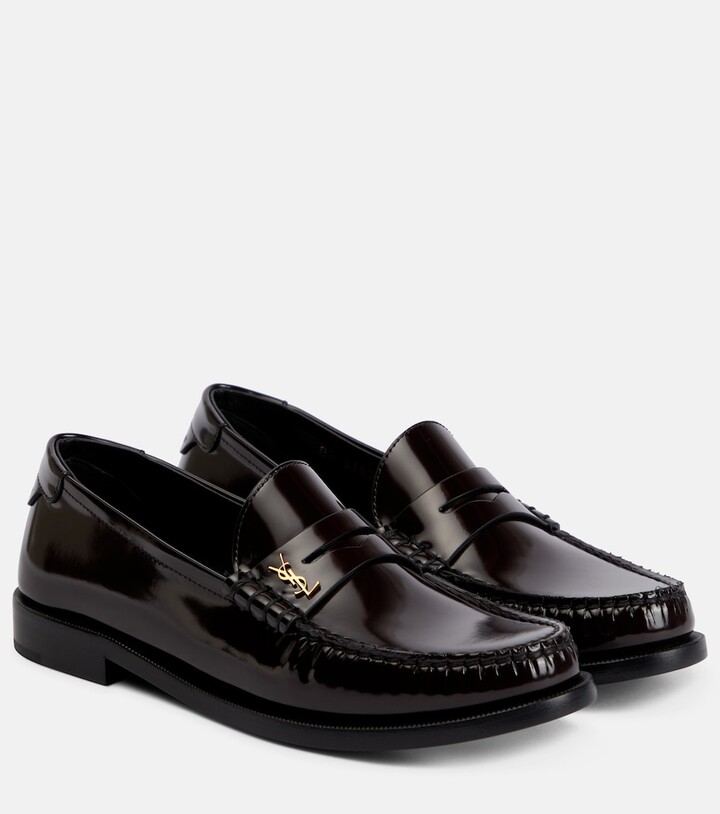 Saint Laurent Le Loafer leather penny loafers