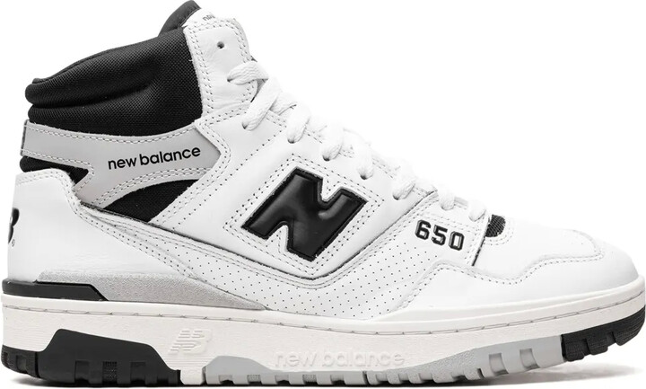 New Balance 650 "White/Black" high-top sneakers