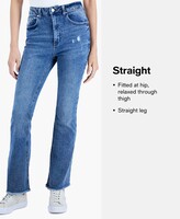 Thumbnail for your product : INC International Concepts Women's Mid Rise Cuffed Straight-Leg Jeans, Created for Macy's