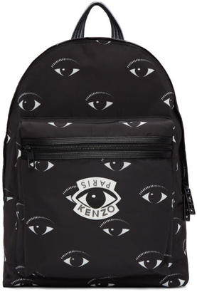 Kenzo Black Allover Eye Backpack