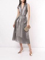 Thumbnail for your product : Maticevski Mariposa silk plaid dress