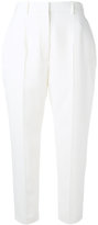 Alexander McQueen - pantalon de tailleur crop - women - Cupro/laine vierge - 38