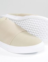 Thumbnail for your product : ASOS Sneakers In Stone With Elastic Strap