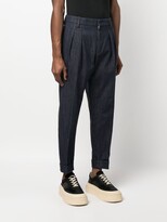Thumbnail for your product : Dondup Pleated Cropped Jeans