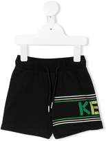 Thumbnail for your product : Kenzo Kids Striped-Logo Track Shorts