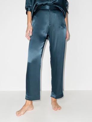 ASCENO Satin-Effect Pajama Trousers