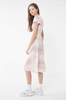 Thumbnail for your product : Lacausa Vivien Satin Tie-Dye Midi Dress