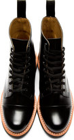 Thumbnail for your product : Dr. Martens Black Leather 8-Eye Charlton Boots
