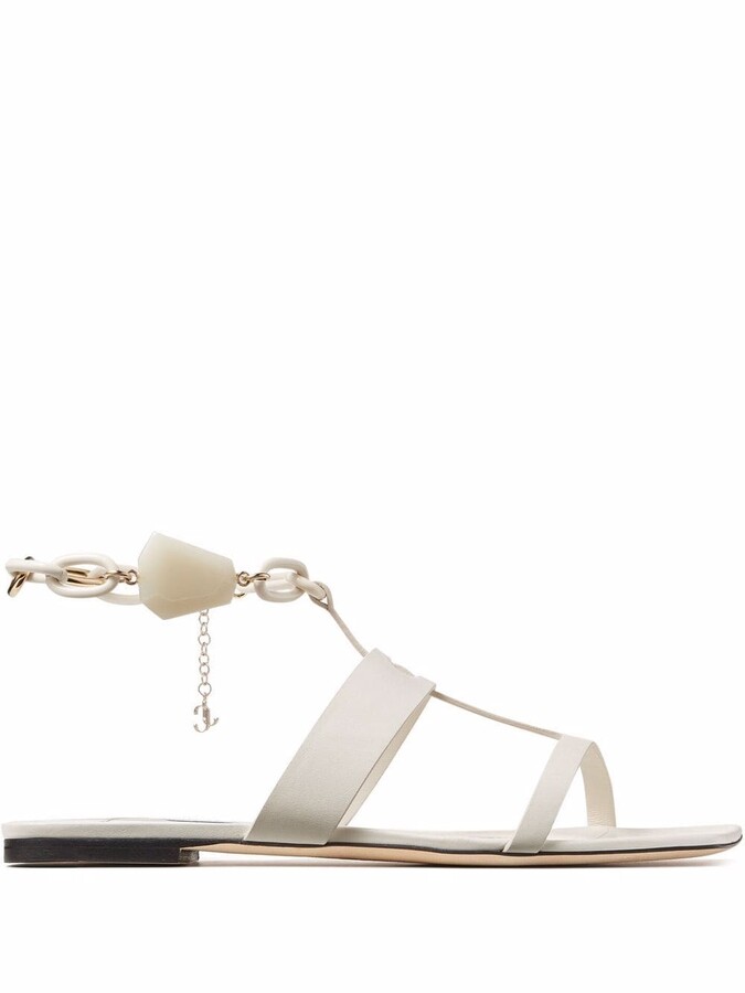 Jimmy Choo White Women's Sandals | Shop the world's largest 