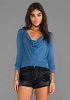 Thumbnail for your product : Blue Life Cropped Cowl Hoodie