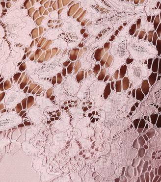 Valentino lace-trimmed minidress