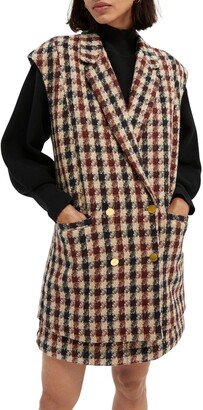 Scotch & Soda Oversize Tweed Gilet - ShopStyle Vests