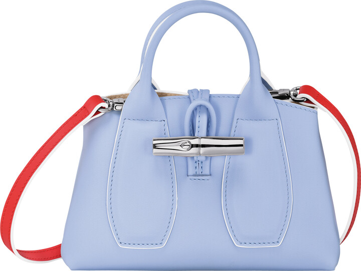 Longchamp Roseau Medium Leather Top-Handle Tote Bag with Shoulder Strap -  ShopStyle