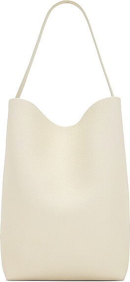 The Row North South Park Leather Tote Bag in Ivory - ShopStyle