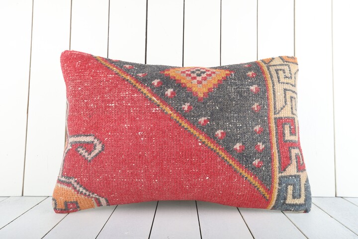 Handmade Vintage Turkish Kilim Pillow Cover Decorative Cushion