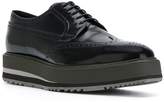 Thumbnail for your product : Prada Smoky leather lace-up shoes
