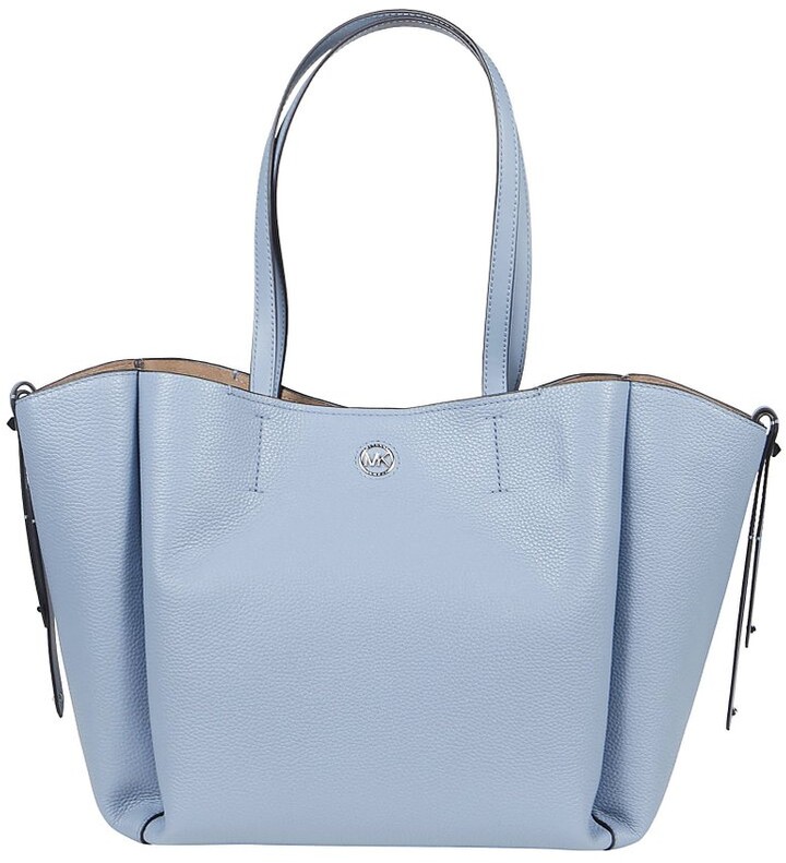 Leather tote Michael Kors Blue in Leather - 26111160