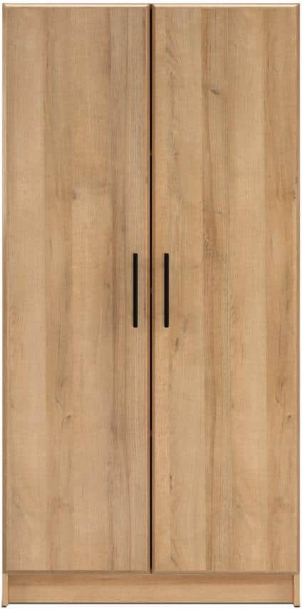 Prepac Elite 32 in. W x 65 in. H x 16 in. D 3-Shelf Wood Freestanding Cabinet in Oak