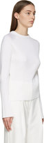 Thumbnail for your product : J.W.Anderson Cream White Merino Wool Raglan Sweater