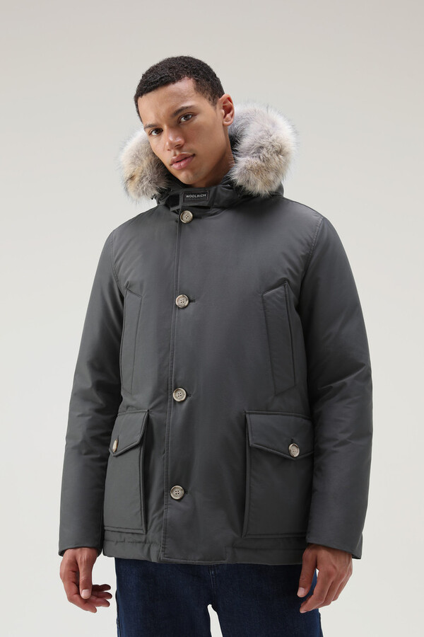 Woolrich Arctic Anorak in Ramar Cloth with Detachable Fur - ShopStyle ...