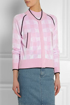 Thumbnail for your product : Sister by Sibling Gingham knitted bomber jacket