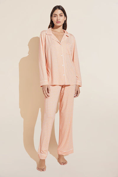 Eberjey Gisele Printed TENCEL™ Modal Long PJ Set