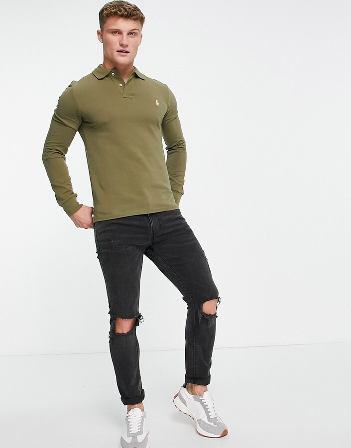 olive green polo