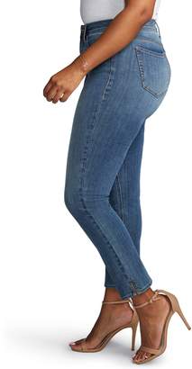 NYDJ Curves 360 By Side Slit Slim Straight Jeans
