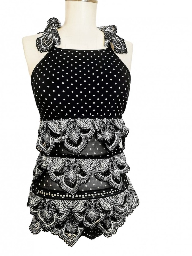 Zimmermann Black Lace Swimwear ShopStyle One Piece Swimsuits