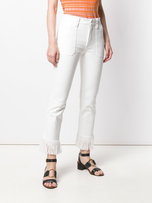 Chloé Fringe Trimmed Jeans