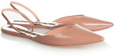 Thumbnail for your product : Rochas Patent-leather point-toe flats