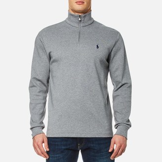 Polo Ralph Lauren Men's 1/4 Zip Pima Cotton Sweatshirt Grey