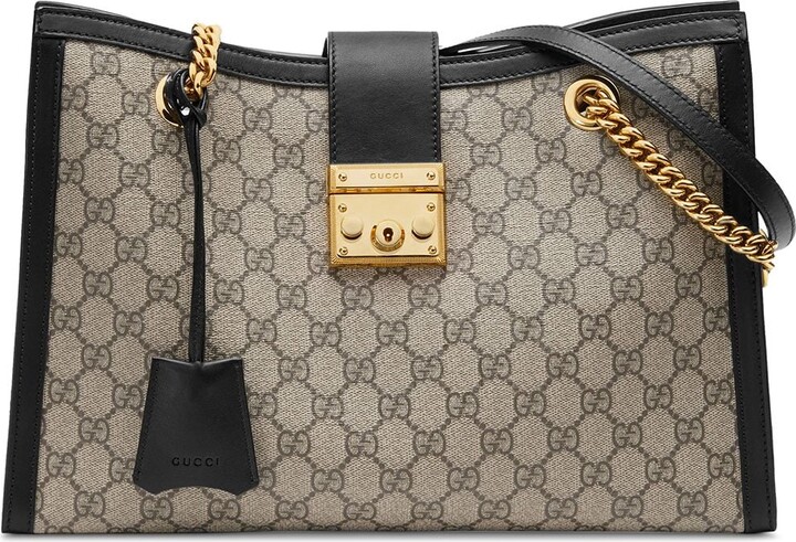 Gucci Padlock medium GG shoulder bag  Shoulder bag, Leather shoulder bag,  Gucci padlock