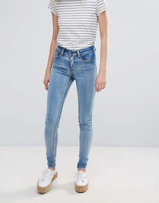Pieces Jute Mid Rise Skinny Jeans