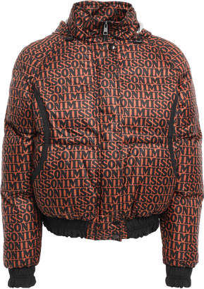 Missoni Quilted Printed Shell Hooded Down Jacket