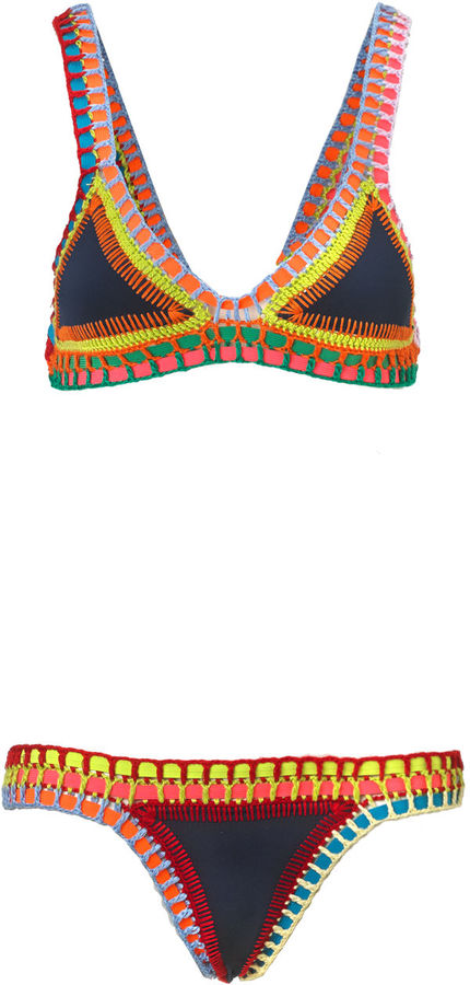 Kiini Navy Crochet Tasmin Bikini - ShopStyle Two Piece Swimsuits