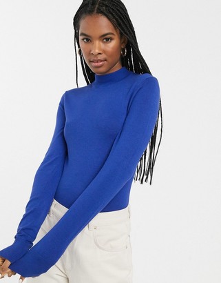 cobalt blue sweater