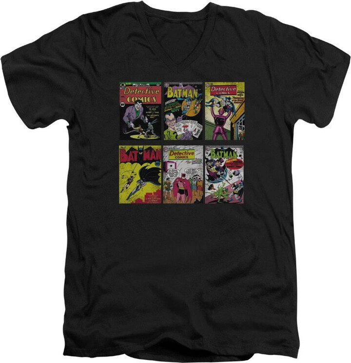 Gildan Batman Bm Covers Short Sleeve Adult V Neck Tee / T-Shirt