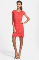 Thumbnail for your product : Taylor 5448M Floral Lace Cutout Dress